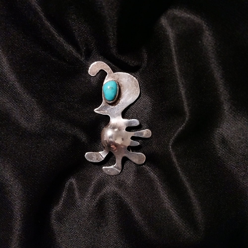 Sterling Silver Native Pin